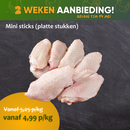 Mini sticks (platte stukken)