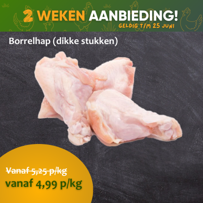TV sticks borrelhap (dikke stukken)