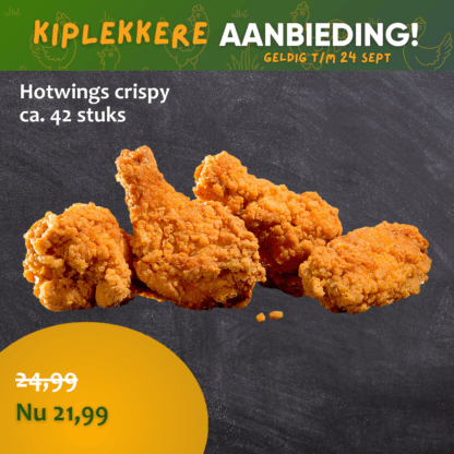 Hotwings crispy (ca. 42 stuks)
