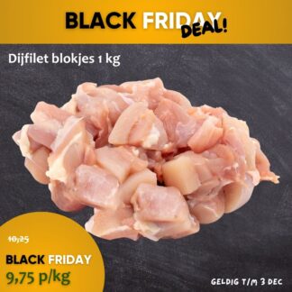 Dijfilet blokjes