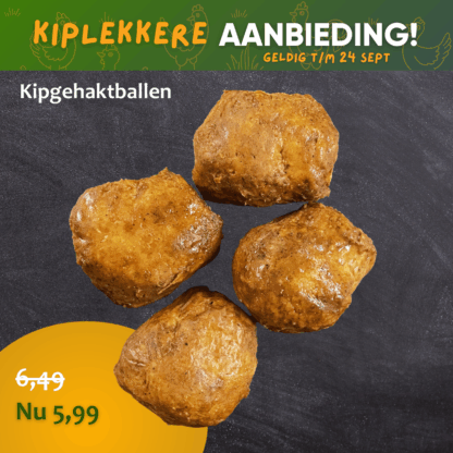 Gebraden kipgehaktbal 4 stuks