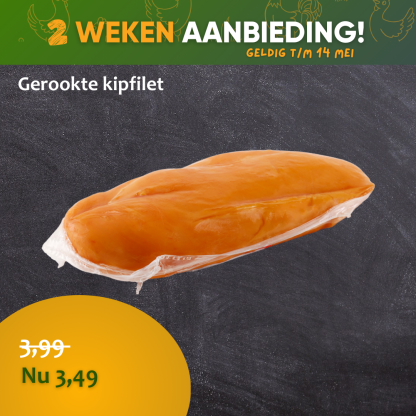 Gerookte kipfilet ca. 200 gr.